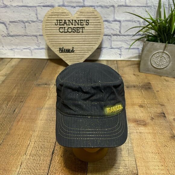 Kangol Glitter Denim Army Cap / Hat Size XL - Picture 2 of 9